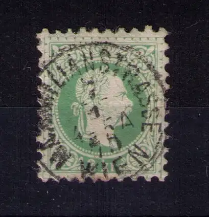 Briefmarke Österreich Ausgabe 1867  - Mi. Nr 36 / 3 Kreuzer / Stempel: WIEN-MAXIMILIANSTRASSE