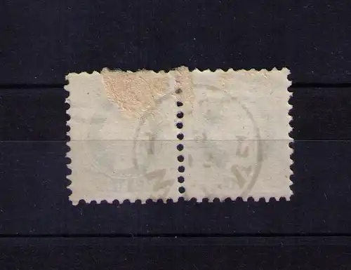 Briefmarke Österreich Ausgabe 1867  - ein Paar Mi. Nr 36 / 3 Kreuzer / Stempel: WIEN 1  T 