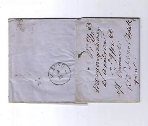 NDP 2.12.1868 / Nachverwendung Pr2122 / K2 Mengeringhausen / Firmen-Papierprägung