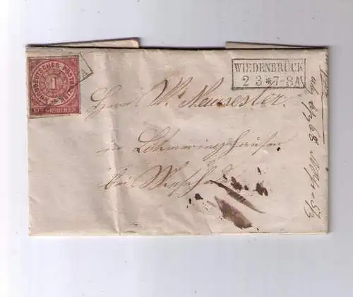 NDP 2.3.1868 / Ra2 WIEDENBRÜCK - Nachverwendung Pr3520