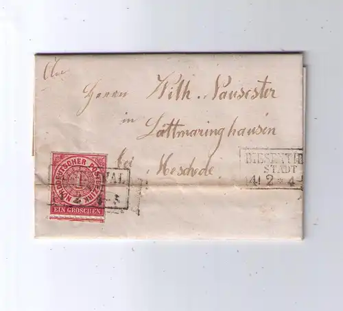 NDP 14.2.1868 / Ra3 BIESENTHAL STADT - Nachverwendung Pr320