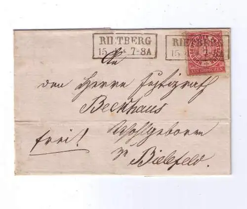 NDP 15.4.1868 / Ra2 RIETBERG - Nachverwendung Pr2774 / nach Bielefeld