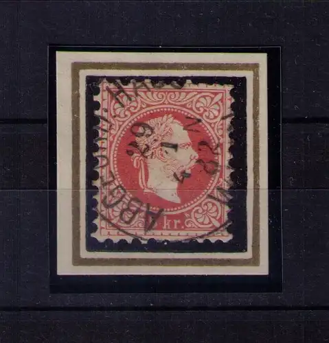 Briefmarke Österreich Ausgabe 1867  - Mi. Nr 37 / 5 Kreuzer / Stempel: ABGEORD: HAUS