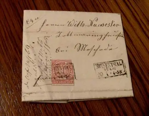 NDP 1869 / Ra3 BIESENTHAL STADT / NV Pr920 / kompletter Inhalt