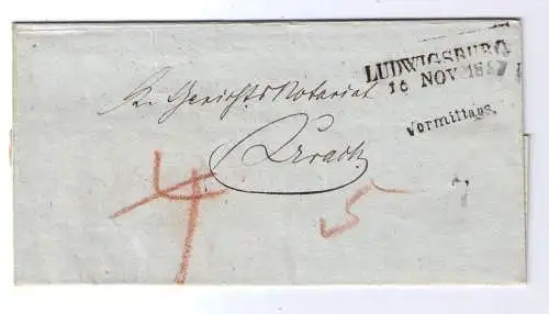 15 Vorphila-Belege Württemberg / Rayon – Fahrpost – Nebenstempel - Steigbügelstempel