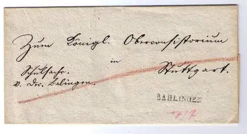 15 Vorphila-Belege Württemberg / Rayon – Fahrpost – Nebenstempel - Steigbügelstempel