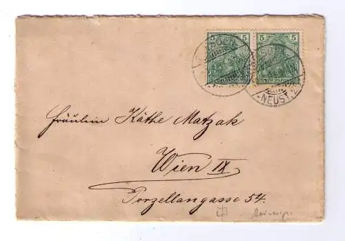 Dt. Reich - Sammlung ab 1881 - 30 Belege - Werbestempel - Ausland - R-Brief etc.