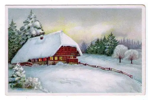 1942 - Künstlerkarte aus Nenzing (aus dem Res. Lazarett Gaisbühel) - gel. n. Zirl