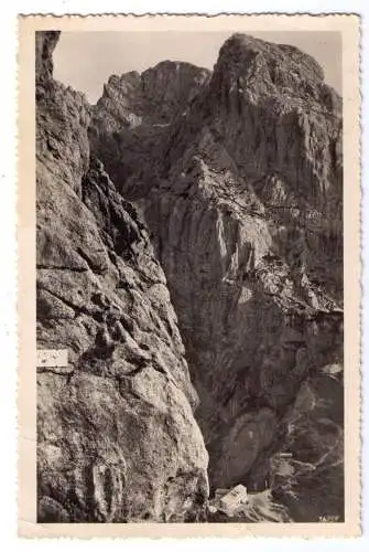 1943 - AK Stripsenjochhaus Kaisergebirge - von Kufstein nach Bunzlau in Schlesien gelaufen