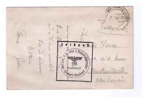 1943 - Wien Mödling / adressiert nach Steyr a. d. Enns