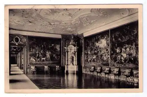 1940 AK Stift Klosterneuburg (Gobelinsaal) - adressiert nach Wien - Feldpost