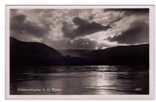 1941 - AK Sonnenuntergang in der Wachau / von Krems (Ö) nach Kothmaißling bei Cham