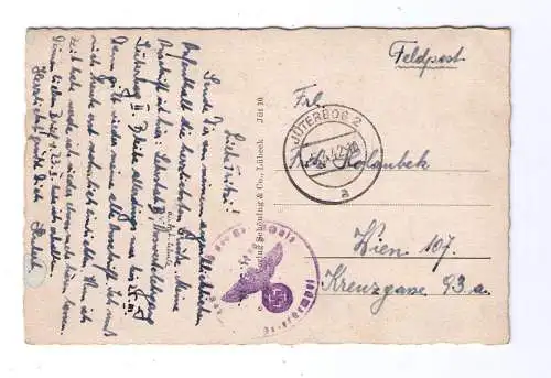 1942 JÜTERBOG Dammtor / adressiert nach Wien