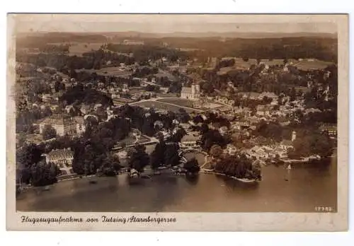 1942 Luftaufnahme Tutzing / Starnberger See - nach Niederndorf b. Schönau (Ö - Oberdonau)
