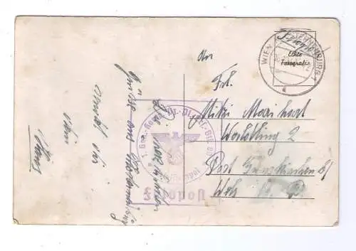 1943 Österreich Klosterneuburg - adressiert nach Waldling bei Gunskirchen (Ö)