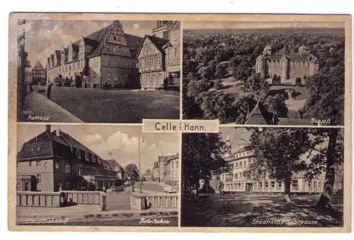 1944 - AK Stadtansichten CELLE / adressiert nach Stallhofen b. Voitsberg (Steiermark)