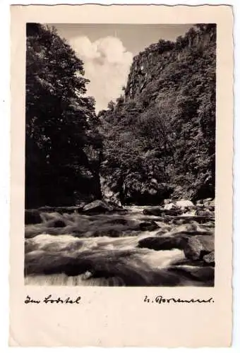 1943 - Thale (Harz) Bodetal / adressiert nach Tullnerbach von dort nach Linz weitergeleitet