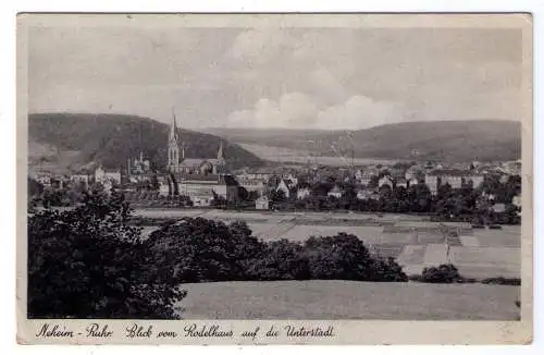1943 - AK Neheim Ruhr "Blick vom Rodelhaus auf die Unterstadt" / gelaufen nach Wien