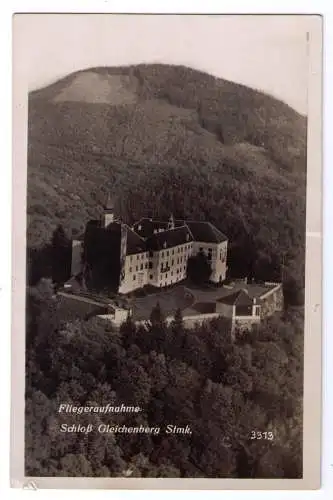 1941 - AK Schloß Gleichenberg Stmk (Fliegeraufnahme) / adressiert an die Feldpostnummer 31935