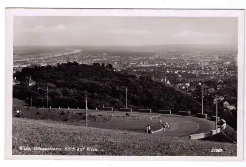 1940 - AK WIEN - Höhenstrasse mit Blick auf Wien / adressiert an die Feldpostnummer 13277