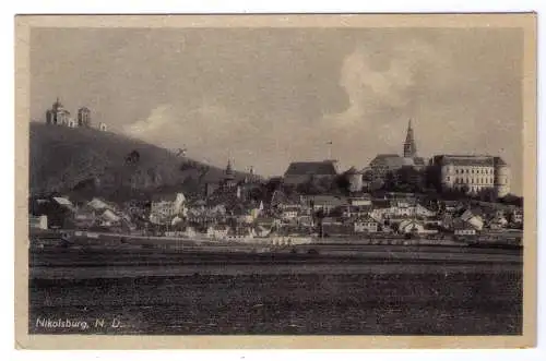 1942 - AK Nikolsburg N. D. / adressiert an die Feldpostnummer L34163