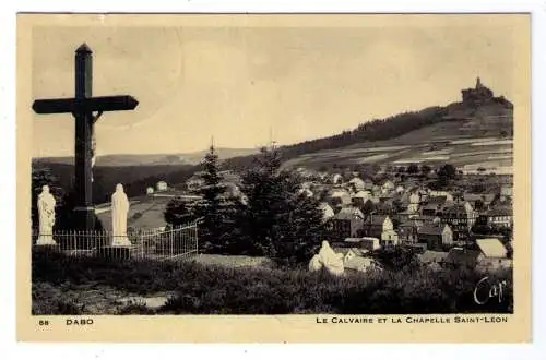 1944 - AK Dabo (Lothringen) / gelaufen von Dachsburg nach Ansfelden bei Linz in Österreich