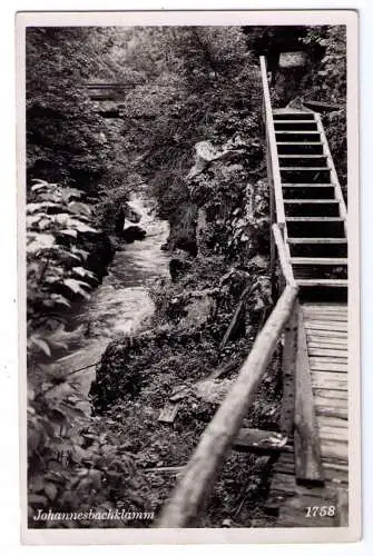 1940 - AK Johannesbachklamm / versendet aus Willendorf an Feldpostnummer 39052 