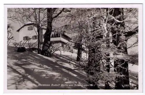 1942 - AK Hermann Rudolf Hütte am Schwarzwaldeck / klarer Hüttenstempel
