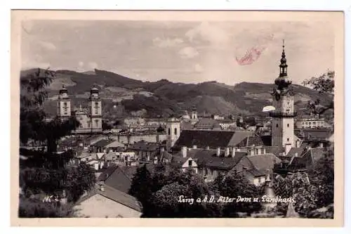 1942 - AK Linz a. d. Donau / Alter Dom u. Landhaus