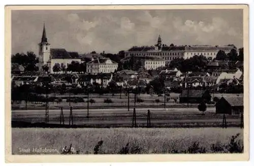 1942 - AK Stadt Hollabrunn N. D., adressiert nach Breitenbrunn