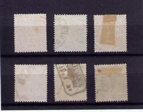 Briefmarken NDP Mi. 13-18  --  1/4 bis 5 Groschen / kompletter Satz