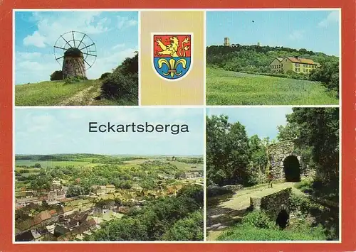 Ansichtskarte Eckartsberga / 
Mühle mit Windrad
POS mit Blick zur Eckartsburg
Übersicht
Eingang zur Eckartsburg