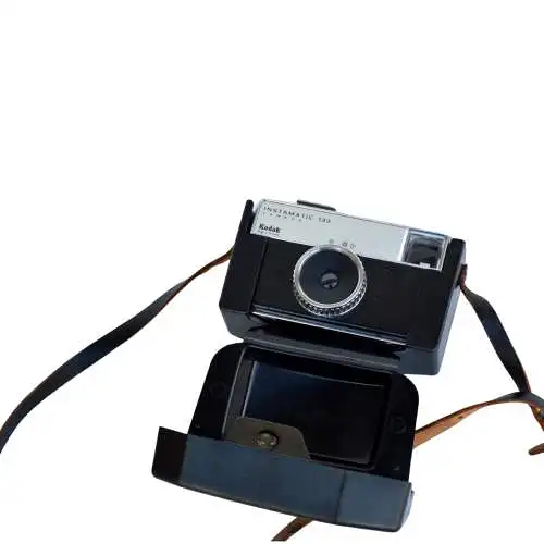 Kodak Instamatic 133 Analogkamera, 1970er Jahre.
