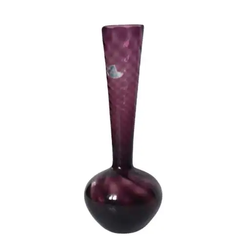 Twist-Vase aus Amethystkristall, Empoli, Italien, 1980er Jahre.