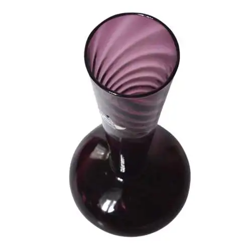 Twist-Vase aus Amethystkristall, Empoli, Italien, 1980er Jahre.