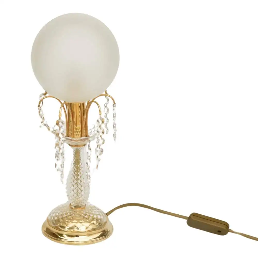 Tischlampe im Hollywood-Regency-Stil, Sölken Leuchten, Deutschland, 1980er Jahre. 0