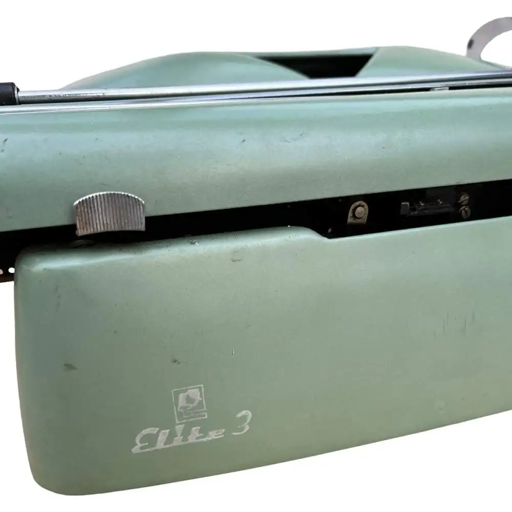 Grüne Optima Elite 3 Schreibmaschine, Deutschland, 1958. 6