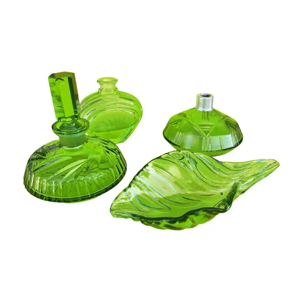 Badezimmer-WC-Set mit Blumenmuster, Art Deco Deutschland, 1930er Jahre. 0