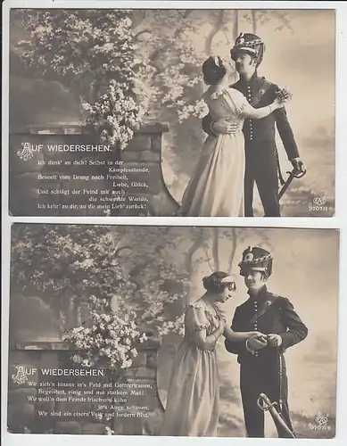 Geistige Aufrüstung 1913, Kitsch as Kitsch can. Selten blöde, lebensverachtende Reime, s daher s = selten daher sammelwürdig, gel. 1913 in Bayern!