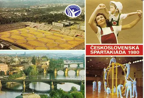 &quot;Ostblock-Karte&quot;, Prag 1980 Spartakiade, SST, jedoch mit Rhön-Rad!!! Diese Sportart hyperselten auf AK, muß auch ein Nicht-Käufer zugestehen!