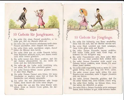 5er Serie für Jünglinge, Jungfrauen, Ehemänner, Ehefrauen (hier Schürfstellen) und natürlich Hausfreunde