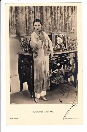 Dolores Del Rio 1905-1983 Mexikanischer Weltstar, einzige Deutsche Ross-Karte, O-U