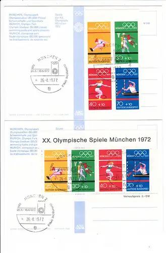 Olympia 1972, 2 beidseits nette AK