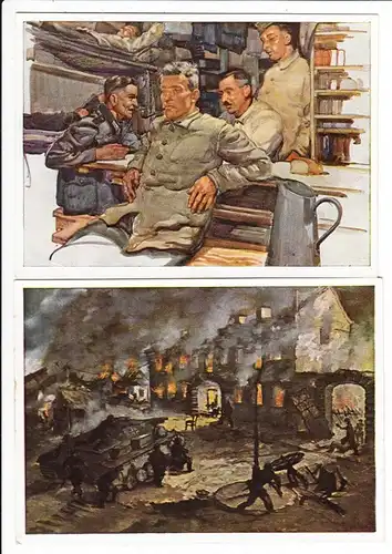 3 Foto Hofmann-Color-Propaganda-AK, 2 x Prof. Janesch, 1 x Dr. Bloss, wie neu!