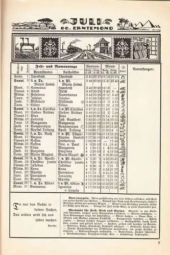 Kalender 1933, im Dienst und Daheim für Post- und Verkehrswesenbedienstete + Kalender, ZVAB mehrfach!