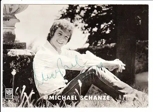 Michael Schanze, frühe bubihafte Karte, O-U auch damals, schon Herz-Schmerz-(Kommerz?)