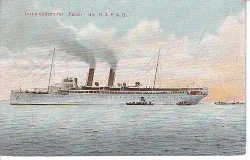Soldatenpost 1913, S.M.S. Kaiser, portofrei ab Helgoland