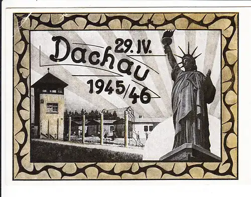 1 Jahr Befreiung Dachau, deutsche Auflage! SST kl. Eckfehler