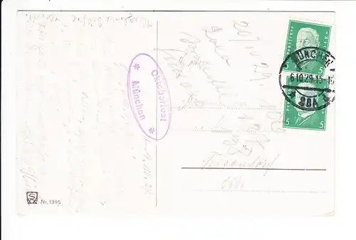 Bierseligkeitskarte, Bier als Heilmittel, gel. 1929