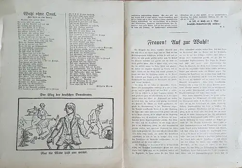 Reichstagswahlzeitung 1.5.1924 der Dt. Demokratischen Partei, 8 Seiten
